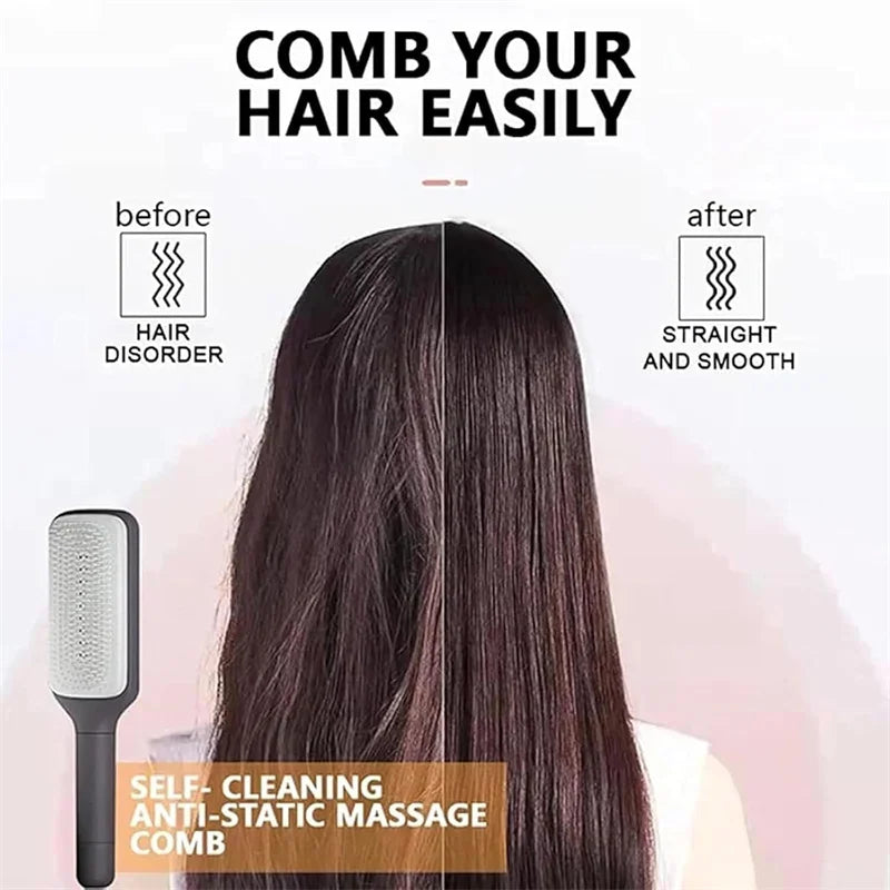 ESCOVA QUE LIMPA SOZINHA E TRANSFORMA O SEU CABELO!