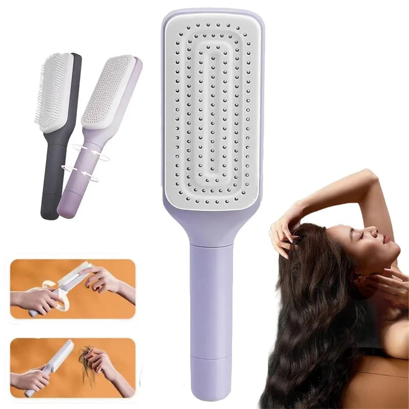 ESCOVA QUE LIMPA SOZINHA E TRANSFORMA O SEU CABELO!