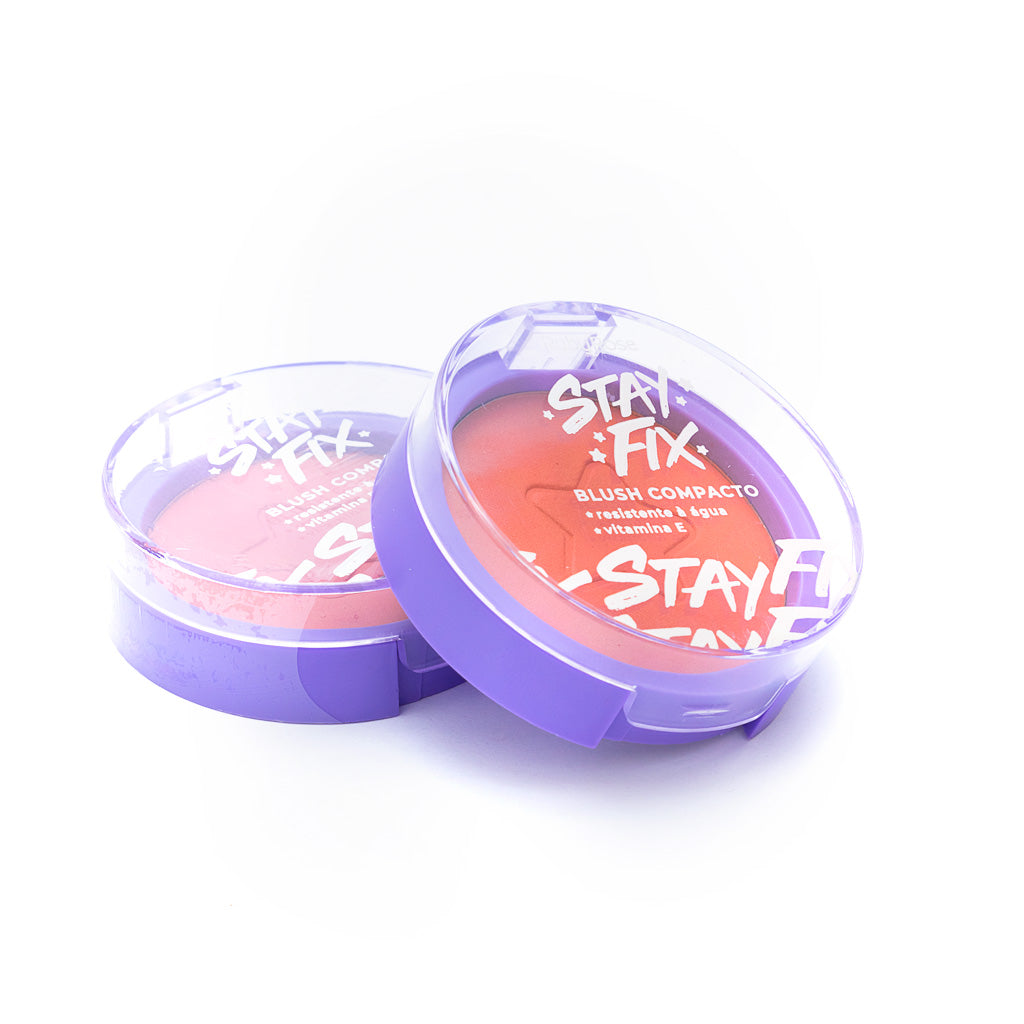 Blush Compacto Efeito Corado e Natural - Stay Fix Ruby Rose