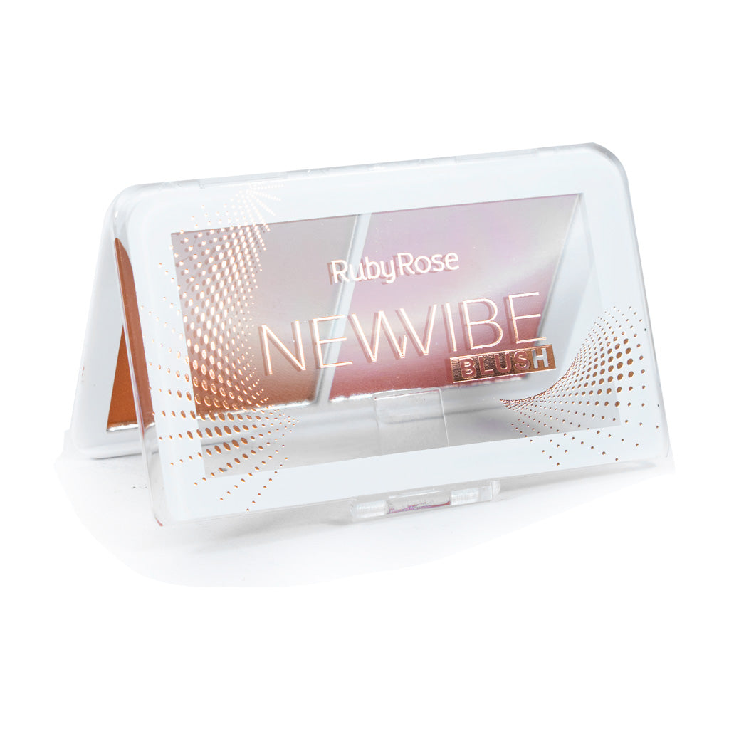Blush Duo Compacto New Vibe – Ruby Rose | Cintilante e Opaco