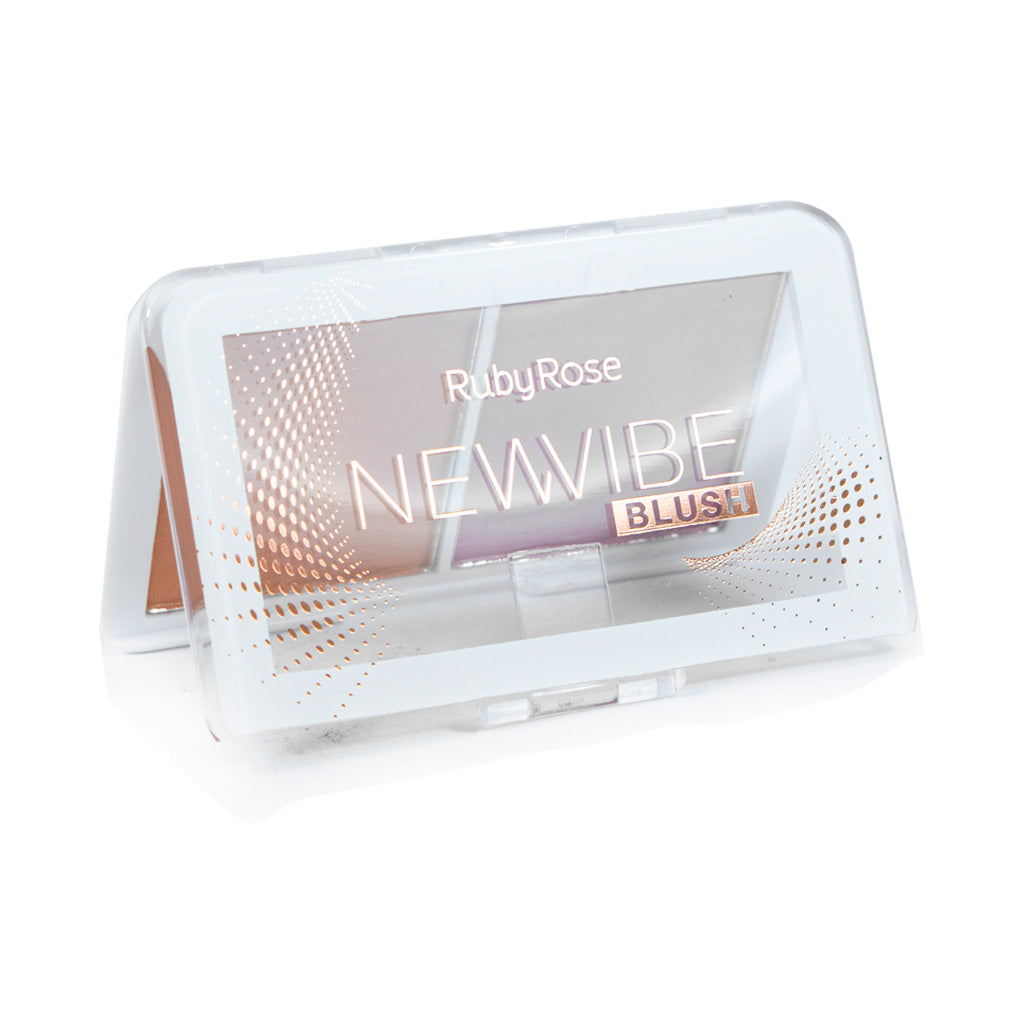 Blush Duo Compacto New Vibe – Ruby Rose | Cintilante e Opaco