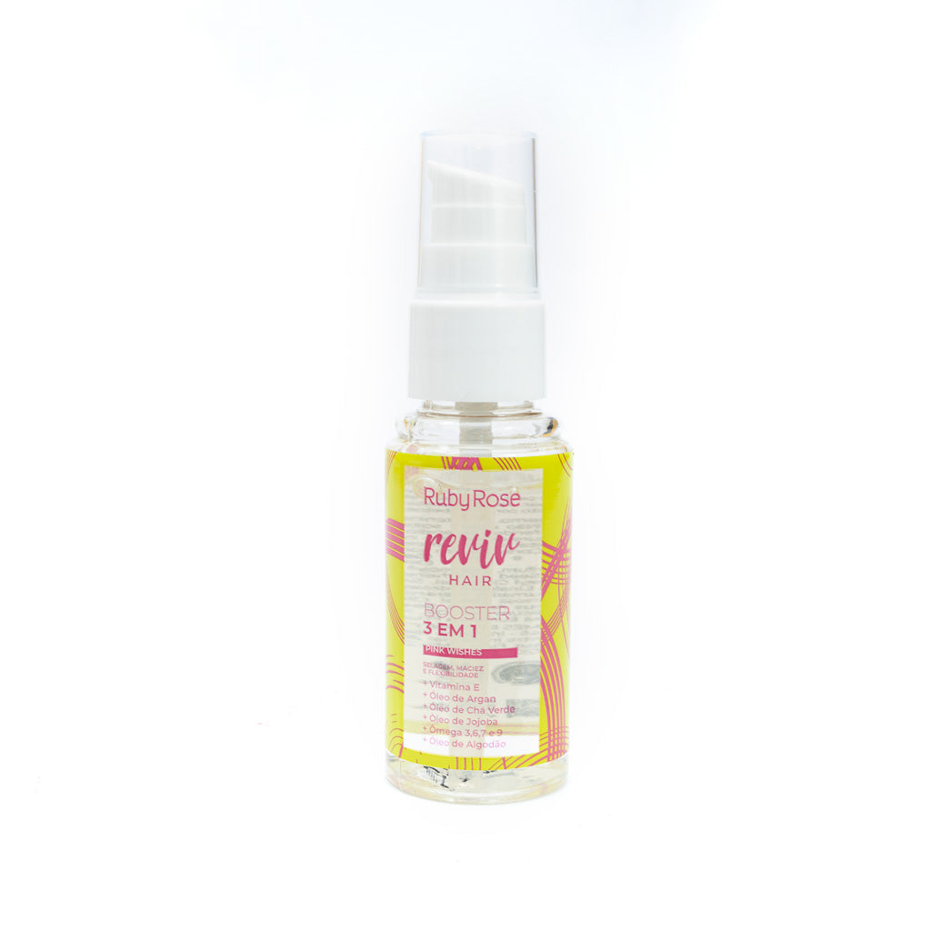 Booster 3 em 1 Pink Whishes Reviv Hair – Ruby Rose | Selagem, Nutrição e Brilho