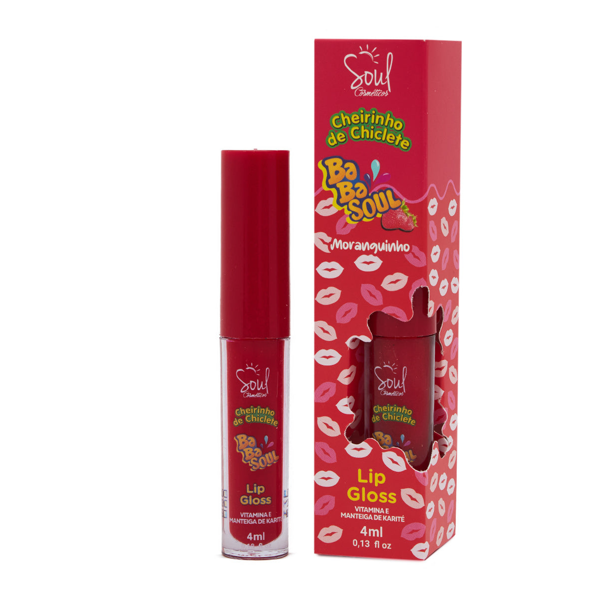 Lip Gloss Cheirinho de Chiclete BabaSoul