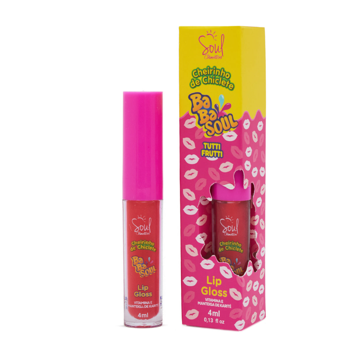 Lip Gloss Cheirinho de Chiclete BabaSoul