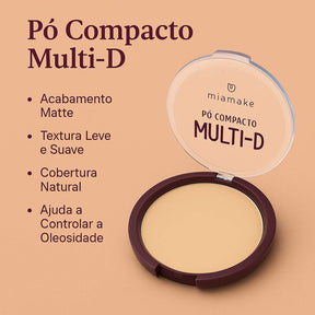 Pó Compacto Lovely Face Beautiful - Multi-D