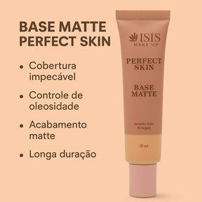 Base Matte Perfect Skin Isis Make Up – Cor 01 a 03 | 25ml