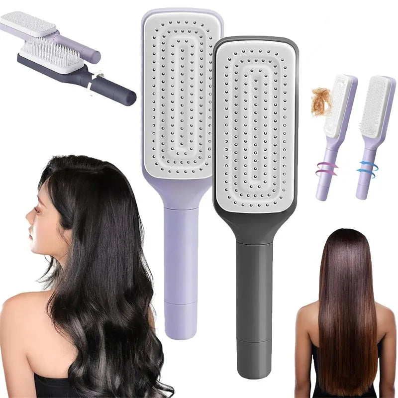 ESCOVA QUE LIMPA SOZINHA E TRANSFORMA O SEU CABELO!