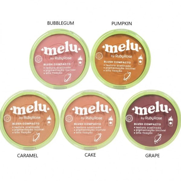 Blush Compacto Melu – Toque de Cor com Efeito Natural