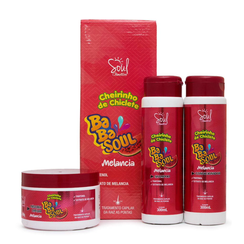 Kit Capilar Cheirinho de Chiclete de Melancia