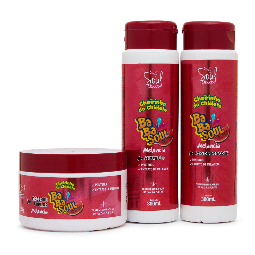 Kit Capilar Cheirinho de Chiclete de Melancia