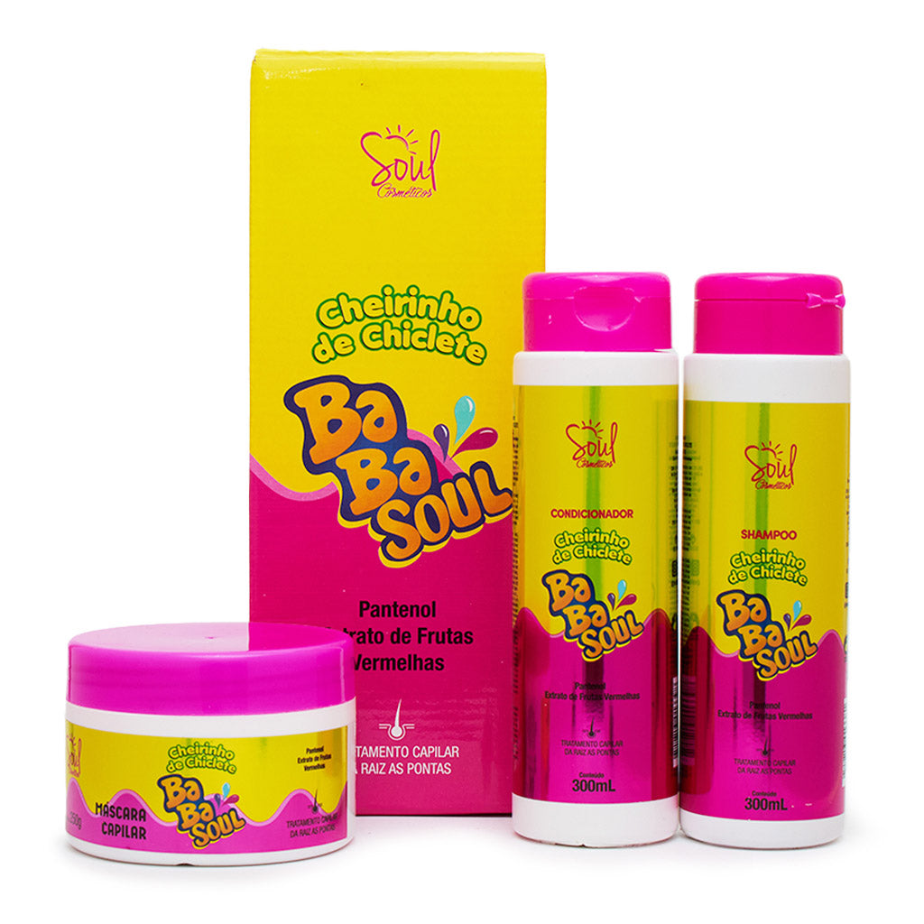 Kit Capilar Cheirinho de Chiclete de Tutti Frutti