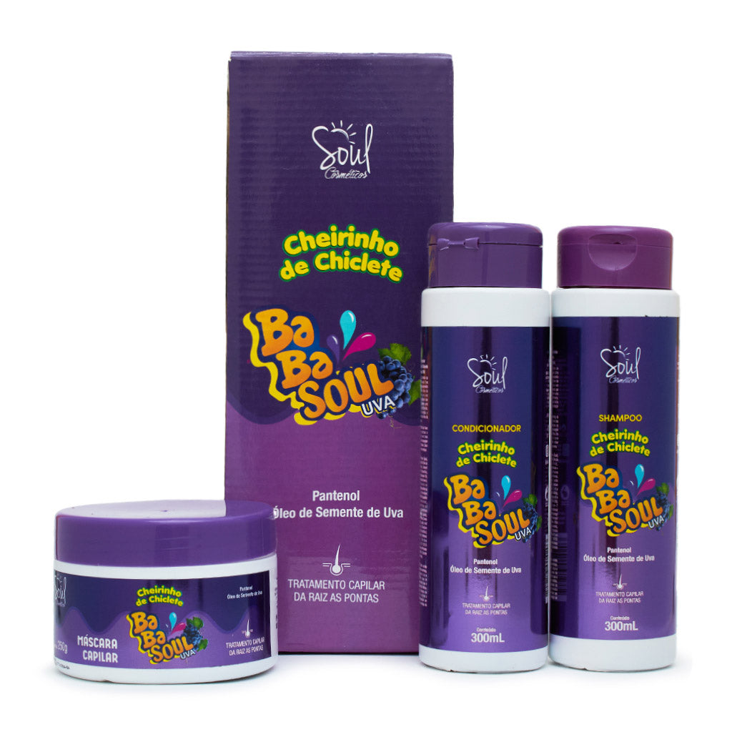 Kit Capilar Cheirinho de Chiclete de Uva