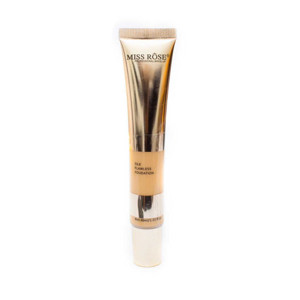 Base Líquida Silk Flawless Fashion Miss Rôse – Leve, Natural e Hidratante