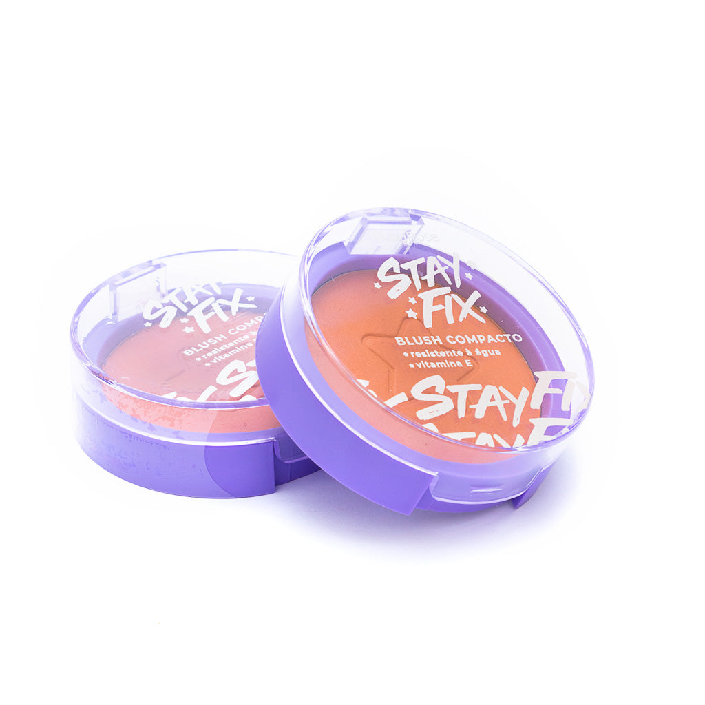 Blush Compacto Efeito Corado e Natural - Stay Fix Ruby Rose