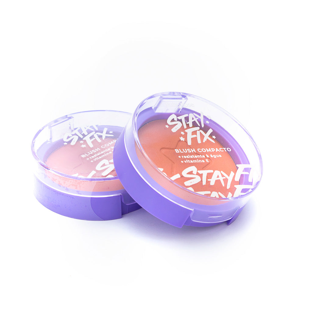Blush Compacto Efeito Corado e Natural - Stay Fix Ruby Rose