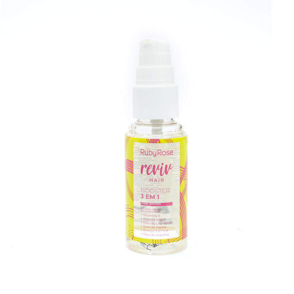 Booster 3 em 1 Pink Whishes Reviv Hair – Ruby Rose | Selagem, Nutrição e Brilho