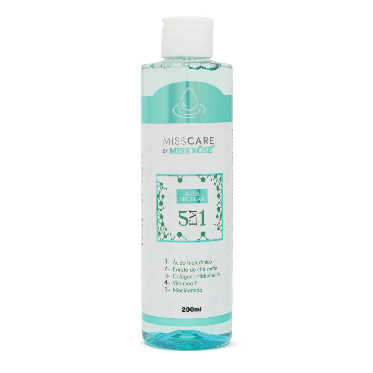 Água Micelar 5 em 1 Miss Rôse 200ml
