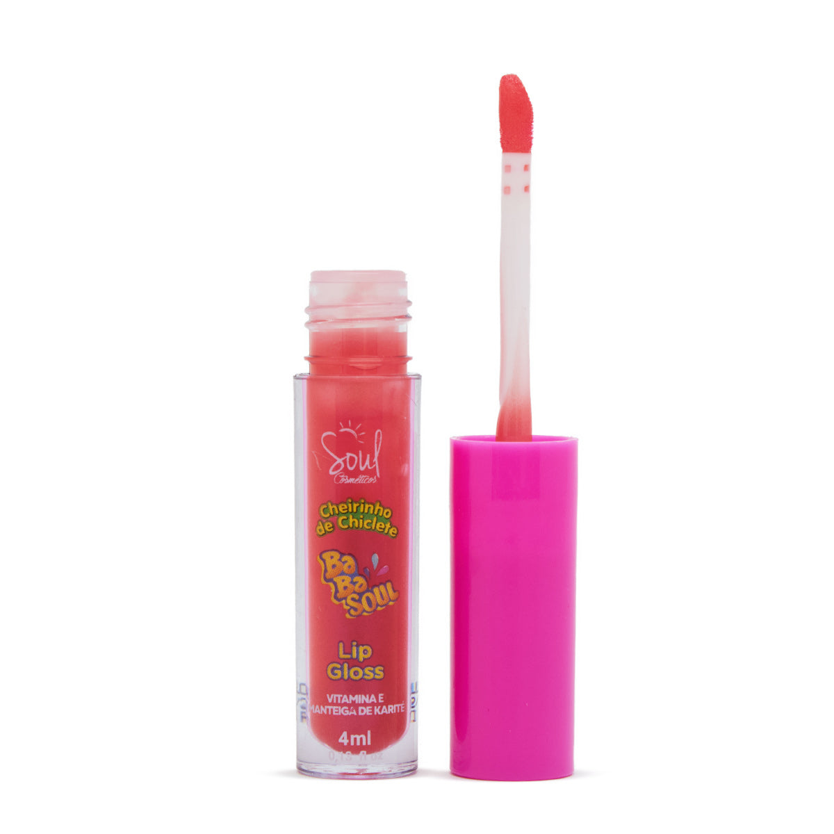 Lip Gloss Cheirinho de Chiclete BabaSoul