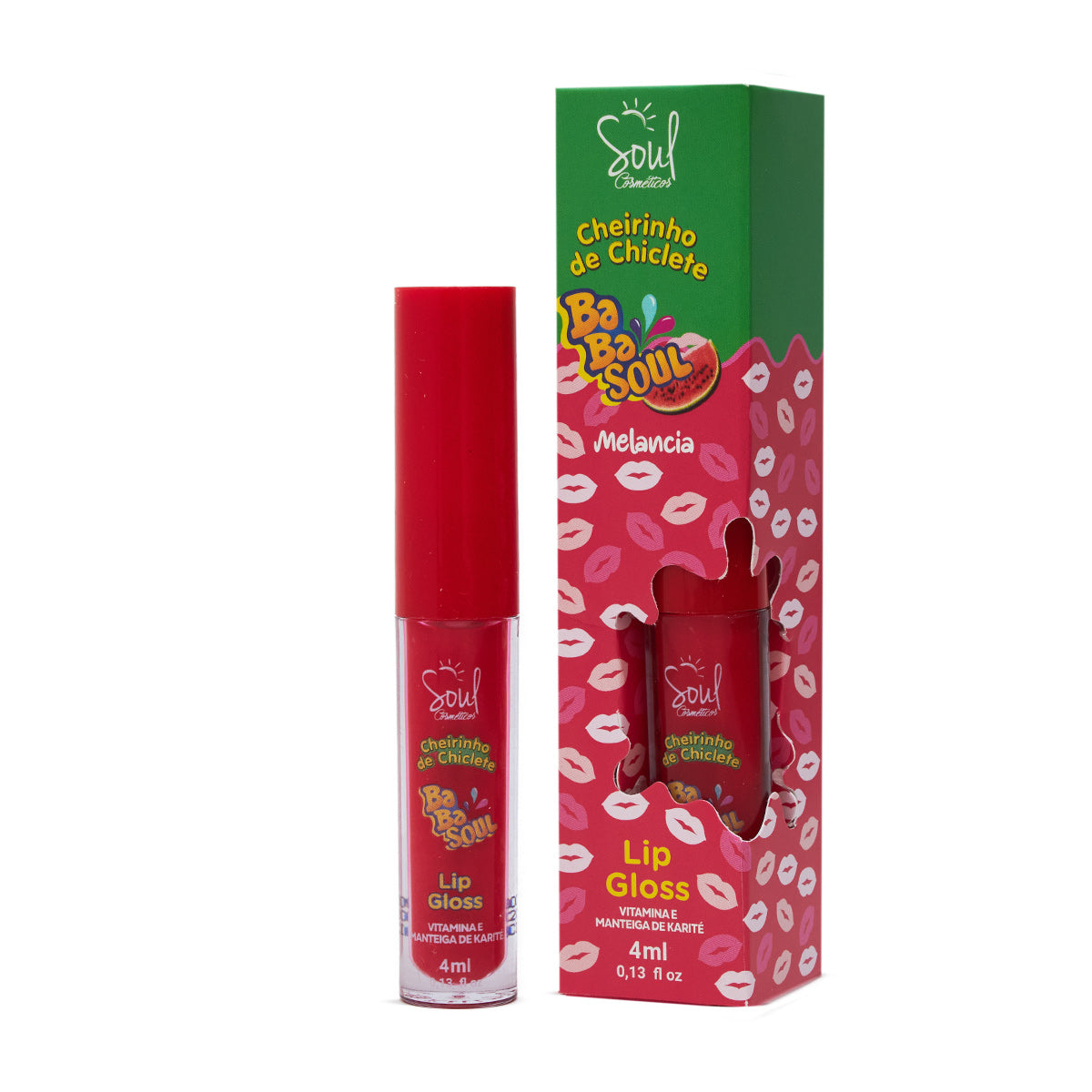 Lip Gloss Cheirinho de Chiclete BabaSoul