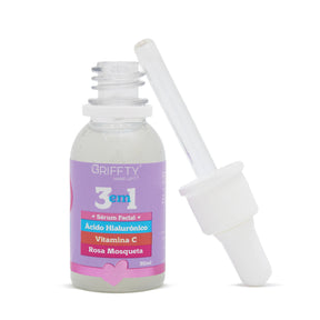 Sérum Facial 3 em 1 Griffty – Hidratação, Iluminação e Ação Anti-Idade
